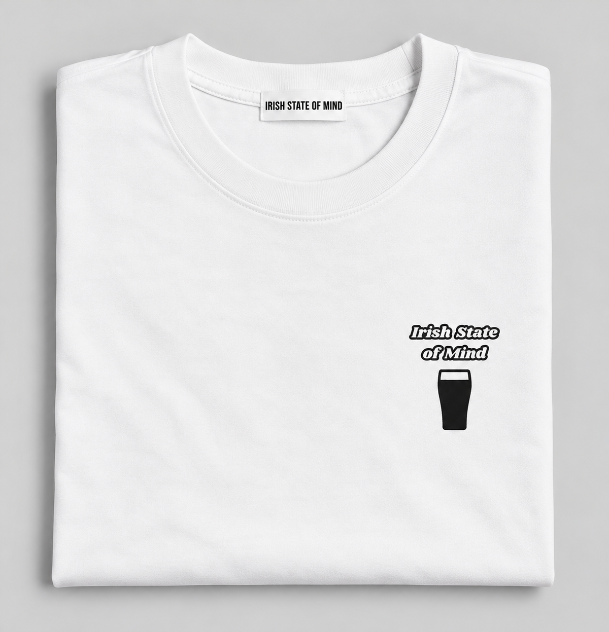 The Black Stuff white Irish graphic T-shirt by Irish State of Mind